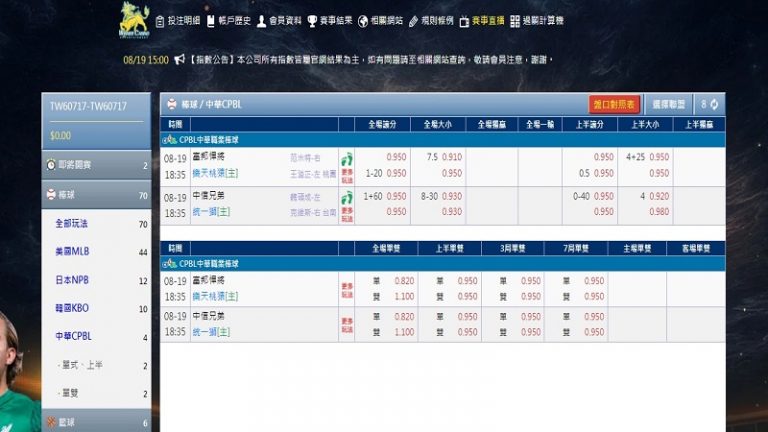 WINBET CPLB運彩棒球首頁 WINBET CPLB運彩棒球首頁