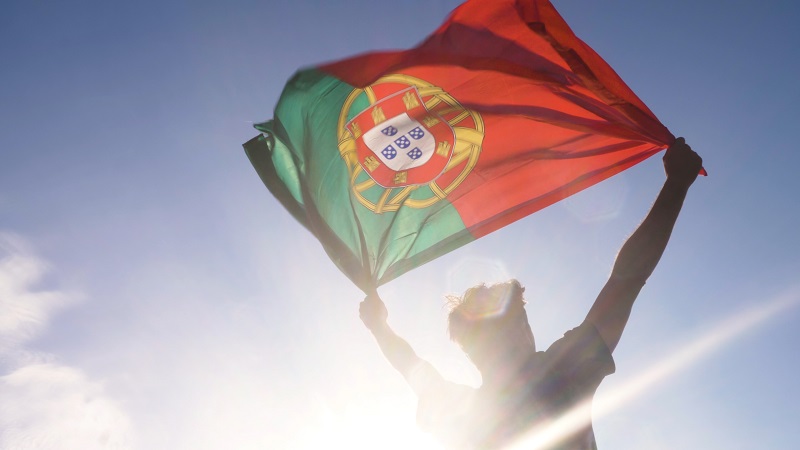 葡萄牙 VS 烏拉圭｜葡萄牙國旗