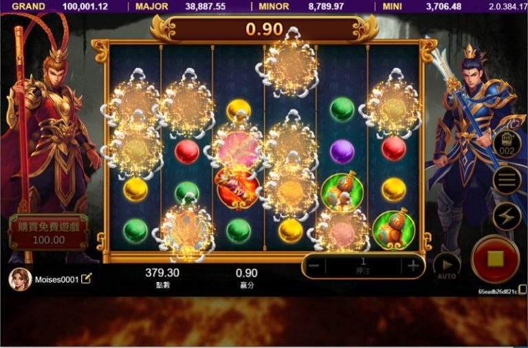 悟空老虎機免費遊戲模式介紹|最高可連續拿100局!